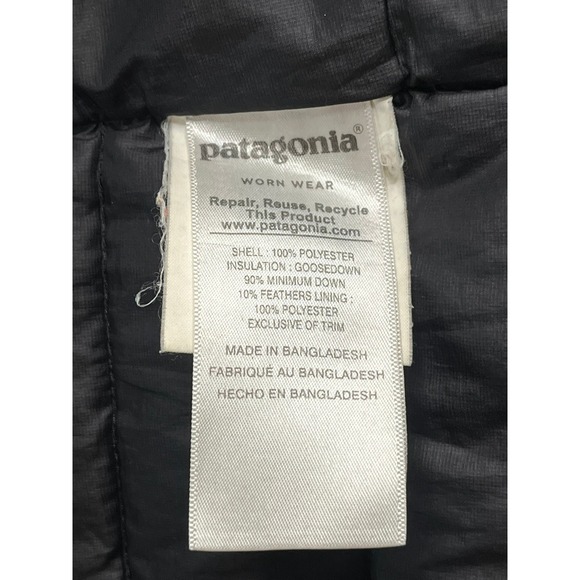 Patagonia Black Hooded Down Puffer Jacket Womens XXS Lightweight Insulated - Picture 5 of 7